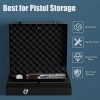 Goplus Gun Safe for 2 Pistols, Handgun Safe with Password & Backup Keys for Quick Access, Auto Open Lid& LED Lights, Pistols Safe for Home, DOJ Approved - Image 4