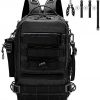 Meprona Fishing Tackle Backpack Storage Bag, Outdoor Shoulder Backpack, Water-Resistant Fishing Gear Bags with Rod Holder and Stainless Steel Fishing Plier