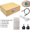 Gun Safe with Fingerprint Lock Made of Bamboo, Quick Access Handgun Safe, Fingerprint Pistol Safe, Durable and Sturdy - Image 7