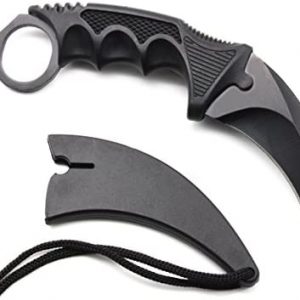 HOSANA Karambit Knife Stainless Steel Fixed Blade Tactical Knife with Sheath and Cord Nice Knife for Hunting Camping Fishing and Field Survival