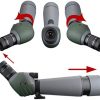 Gosky 20-60x80 Dual Focusing ED Spotting Scope - Ultra High Definition Optics Scope with Carrying Case and Smartphone Adapter for Target Shooting Hunting Bird Watching Wildlife Astronomy Scenery - Image 6