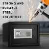 Safe Box with Digital Keypad for Home Office, Dual-Security Steel Safe with Fireproof and Waterproof Material for Money Gun Jewelry Document (1.0 Cubic) - Image 3