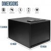 Jolitac Quick Access Electronic Pistol Safe, Firearm Safety Device Solid Steel Safes Lock Case, Compact Gun Security Safe with Anti-Thief Alarm System, Electronic Keypad and 2 Emergency Keys - Image 6
