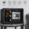 Fireproof and Waterproof Safe Cabinet Security Box, Digital Combination Lock Safe with Keypad LED Indicator, for Cash Money Jewelry Guns Cabinet (Black) (0.8cub) - Image 3