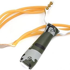 Powerful Sling Shot Aluminium Alloy Slingshot Camouflage Bow Catapult Outdoor Hunting Slingshot