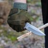 Mossy Oak Fixed Blade Hunting Knife Set - 3 Piece, Full Tang Wood Handle Straight Edge and Gut Hook Blades Game Processing Knife Set, Sheath Included - Image 5