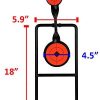 GearOZ Resetting Target with 4.5” and 3.5” Large Shooting Spots, Spinner Target with Durable Steel for Airsoft Pellet Gun BB Gun .44 Magnum - Image 3