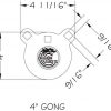 Dragon Targets AR500 Steel Targets 1/2 Inch Thick Laser Cut, 12", 10", 8", 6", or 4" Sizes Painted and Ready to Shoot AR500 Gong, Reactive Targets Made in USA - Image 5