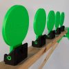 THROOM 6" Knockdown Self-Healing, Reactive, Ricochet-Free Shooting Targets (Set of 6 with Stand Brackets) - Image 4