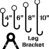 High Caliber Pipe Target Hanging Hook Assembly Stand - for 1" Pipe - Image 5