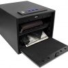 Jolitac Quick Access Electronic Pistol Safe, Firearm Safety Device Solid Steel Safes Lock Case, Compact Gun Security Safe with Anti-Thief Alarm System, Electronic Keypad and 2 Emergency Keys