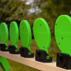 THROOM 6" Knockdown Self-Healing, Reactive, Ricochet-Free Shooting Targets (Set of 6 with Stand Brackets) - Image 3