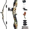 SinoArt 56" Recurve Bow with 30" Max Draw 30 35 40 45 50lb Draw Weight Right Hand Outdoor Hunting Bows&Arrows Archery Set
