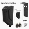 awesafe Gun Safe, Mounted Handgun Safe Quick Access Firearm Safety Device with Fingerprint Biometric, Keypad Password and Key Lock (Biometric Fingerprint+Keypad+Key) - Image 6