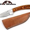 Old Ram Collection Sharp Heavy Duty Durable Fixed Blade Hunting Skinner Knife w/Leather Sheath - Image 3