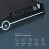 Mingyall Pistol Safe, Smart Gun Security Safes for Pistols, Handgun Safe Quick Access with Biometric Fingerprint Identification/Key/Digit Code, Auto Open Lid, Silent Mode for Home - Image 2