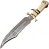 Knives - Custom Handmade 16 Inch Knife - Hand Forged Damascus Steel Blade - Bone Handle 9871 - Image 3