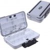 MeiMeiDa Waterproof Fishing Lure Box,Bait Storage Tackle Box Containers for Bait Casting Fishing Fly Fishing,Large/Medium Lure Case Available