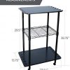 Rush Creek Creations 12 Fishing Rod Storage Tackle Cart - Fishing Pole and Equipment Holder - Easily Assembled Rod Rack and Rolling Cart - Image 2