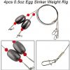 Saltwater Surf Fishing Tackle Kit -138pcs Leader Rigs Saltwater Lures Spoon Sinker Weights Floats Hooks Swivel Beach Fishing Gear - Image 3