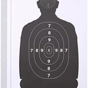 Juvale Shooting Range Paper Silhouette Targets for Firearms (17 x 25 in, 50 Sheets)
