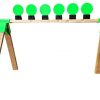THROOM 6" Knockdown Self-Healing, Reactive, Ricochet-Free Shooting Targets (Set of 6 with Stand Brackets)
