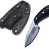 GCS Handmade D2 Tool Steel Custom Survival Tactical Hunting Skinning Camping Knife Natural Bone Handle with Brown Leather Right or Left Hand Horizontal Fixed Blade Knife Sheath GCS283 - Image 5