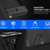 RPNB Gun Safe,California DOJ Certified,Smart Pistol Safe Quick Access with Biometric Fingerprint,Handgun Safe for Nightstand,Security Firearm Safe with LED Light,11.8"x7.8"x2.2" - Image 3