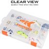 KastKing Tackle Boxes, Plastic Box, Plastic Storage Organizer Box with Removable Dividers - Fishing Tackle Storage - Box Organizer - 2 Packs /4 Packs Tackle Trays - Parts Box - Image 5