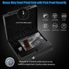 Goplus Gun Safe for 2 Pistols, Handgun Safe with Password & Backup Keys for Quick Access, Auto Open Lid& LED Lights, Pistols Safe for Home, DOJ Approved - Image 3