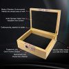 Gun Safe with Fingerprint Lock Made of Bamboo, Quick Access Handgun Safe, Fingerprint Pistol Safe, Durable and Sturdy - Image 4