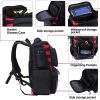 Sougayilang Fishing Tackle Backpack Waterproof Tackle Bag Storage with 4 Trays Tackle Box and Protective Rain Cover for Camping Hiking - Image 3