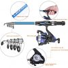 Leo Light Weight Kids Fishing Pole Telescopic Fishing Rod and Reel Combos with Full Kits Lure Case and Carry Bag for Youth Fishing and Beginner - Image 2
