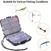 HAPYTHDA 263pcs Fishing Accessories Kit,Including Jig Hooks,Bullet Bass Casting Sinker Weights,Fishing Swivels, Bobbers,Sinker Slides,Fishing Set with Tackle Box,Fishing Gifts for Men - Image 6