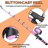 PLUSINNO Kids Fishing Pole, Portable Telescopic Fishing Rod and Reel Combo Kit - with Spincast Fishing Reel Tackle Box for Boys, Girls, Youth ice Fishing - Image 4