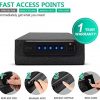 RPNB Gun Safe, Smart Pistol Safe w/5-Digit PIN Keypad Handgun Security Safe with LED & RFID Quick Access, Measures 14.5" x 9.1" x 3.5", Anchoring on Floor, Wall or Closet - Image 2