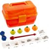 South Bend Worm Gear Tackle Box, 88 piece, Color may vary