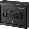 Amazon Basics Small, Slim Desk Drawer Security Safe Lock Box