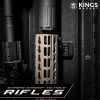 KINGS MAGNET Magnetic Gun Mount: 43 lb Rated Gun Magnet Mount - Magnetic Holster for Handgun, Pistol, Rifle, Revolver,  Shotgun - Concealed Gun Holder for Car, Truck, Desk, Wall, Safe, Bedside 1 Pack - Image 4