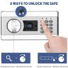 Safe Box with Digital Keypad for Home Office, Dual-Security Steel Safe with Fireproof and Waterproof Material for Money Gun Jewelry Document (1.0 Cubic) - Image 5