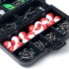 264PCS Fishing Accessories Kits with Tackle Box Saltwater Freshwater,Fishing Tackle Lure Kits Including Jig Hooks,Cross Barrel Swivel,Barrel Snap Swivel,Sinker Slides,Lead Sinker,Treble Hooks - Image 7