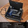 Biometric Gun Safe for 2 Pistols, Quick Access Handgun Safe for Home, Fingerprint Hand Gun Safe Firearm Case Box -Upgraded Biometric/Keypad/Key Access,Silent Mode,Rugged Construction,Auto Open Lid - Image 3