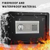 Safe Box with Digital Keypad for Home Office, Dual-Security Steel Safe with Fireproof and Waterproof Material for Money Gun Jewelry Document (1.0 Cubic) - Image 2
