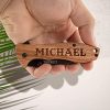 Valentines Day Gifts for Him, Engraved Pocket Knives For Men | 20 Fonts | Personalized Oak Wood Pocket Knife, Gifts for Men, Boyfriend, Custom Fishing Hunting Knives, Gift for Husband - Image 4