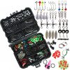 LESOVI Fishing Accessories Kit Set with Tackle Box, Including Pliers, Jig Hooks, Bullet Bass Casting, Swivels Snaps, Sinker Sliders, Line Beads, Sinker Weights, Split Rings, Fishing Leaders. - Image 2