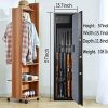 Moutec Large Biometric Rifle Safe, New and Improved Fingerprint Long Gun Safe for 5-7 Rifle Shotgun for Home, Quick Access Gun Storage Cabinet (with/Without Scope) with Handgun Lockbox Slient Mode - Image 3