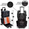 DAWN UPON Extra Large Rolling Fishing Backpack - Cooler Compartment - Fishing Rod Holder Customizable Tackle Box - Waterproof, Durable, Spacious - Camo Colors! - Image 2