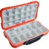 KEESHINE Fishing Tackle Box, Floating Storage Box, Double-Sided Fishing Lure Box with Adjustable Dividers Storage Jewelry Organizer Making Kit Container for Lure Hook Beads Earring Tool(Orange) - Image 3