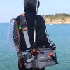 YVLEEN Sling Fishing Tackle Bag - Outdoor Fishing Tackle Backpack Fly Fishing Bag - 2021 Newest Design Water-Resistant Fishing Storage Bag Tackle Box Bag Fishing Waist Pack - Image 2
