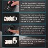 Dalmbox Gun Safe for Pistols Small Handgun Lock Box with Combination Lock Portable Travel Pistol Safe for Car, Home, Travel - Image 6